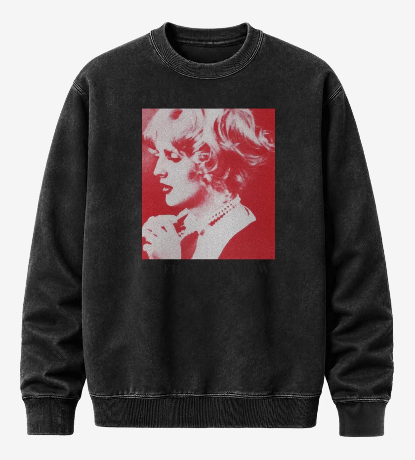 Poleron Polo Acid Wash Negro de The Smiths Sheila Take a Bow
