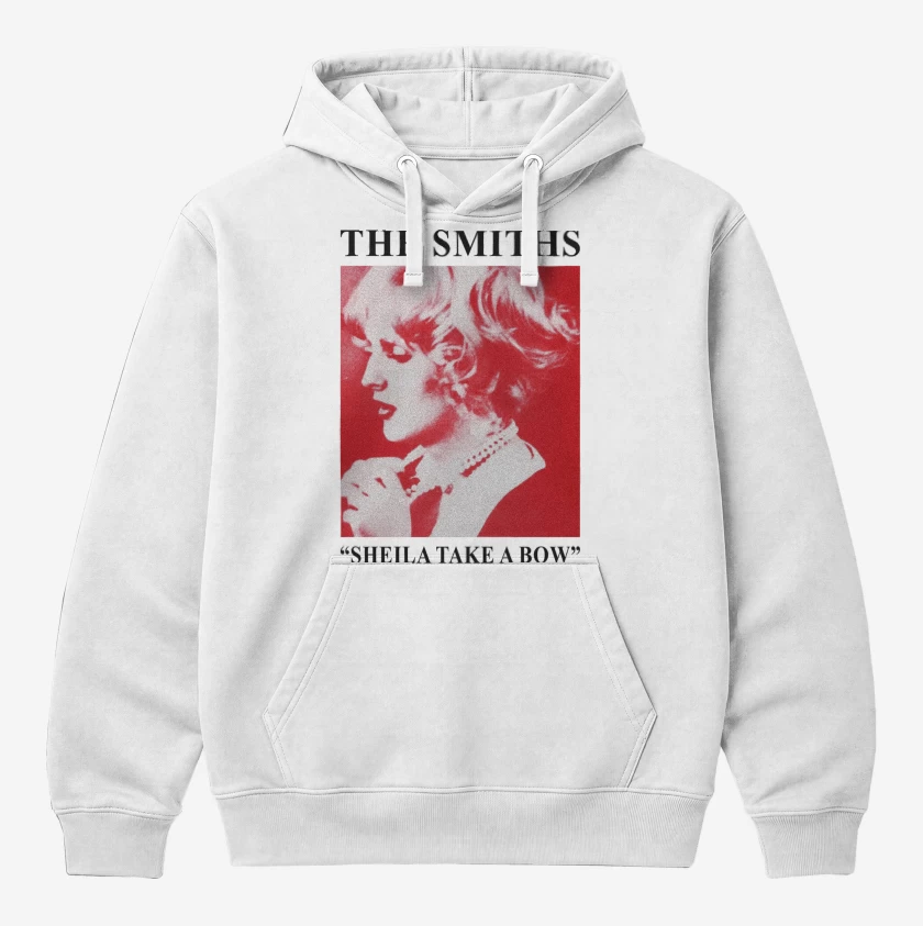Polerón Canguro Blanco de The Smiths Sheila Take a Bow