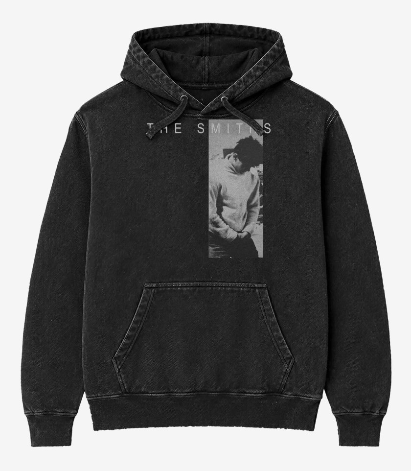 Poleron Canguro Acid Wash Negro de The Smiths How Soon Is Now