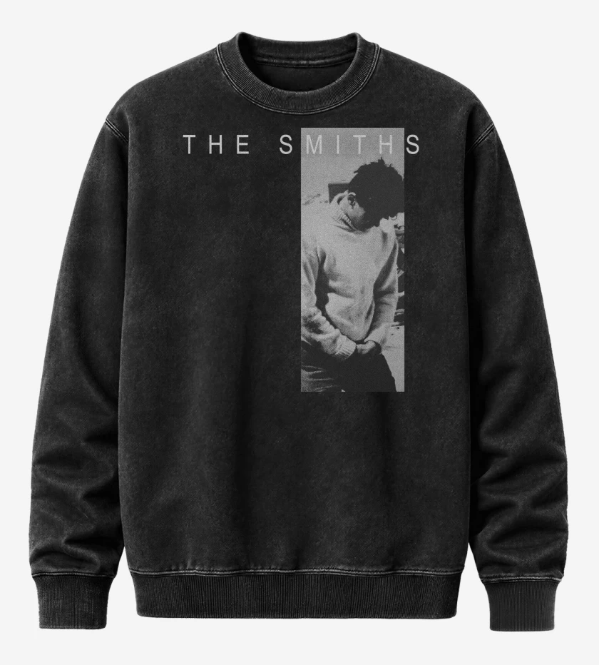 Poleron Polo Acid Wash Negro de The Smiths How Soon Is Now