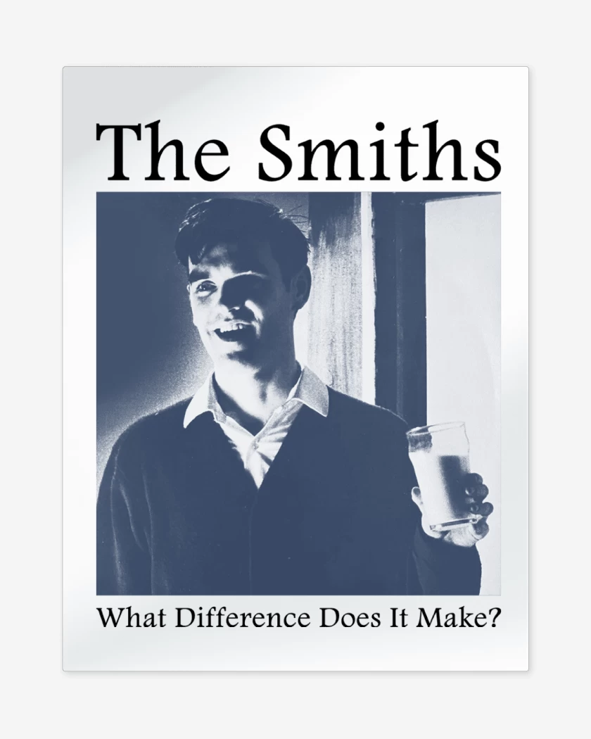 Print metalico Blanco de The Smiths What Difference