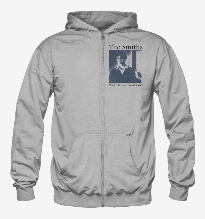 Poleron Canguro con cierre Gris Melange de The Smiths What Difference