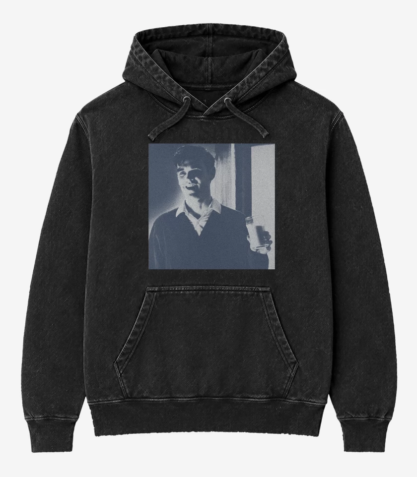 Poleron Canguro Acid Wash Negro de The Smiths What Difference