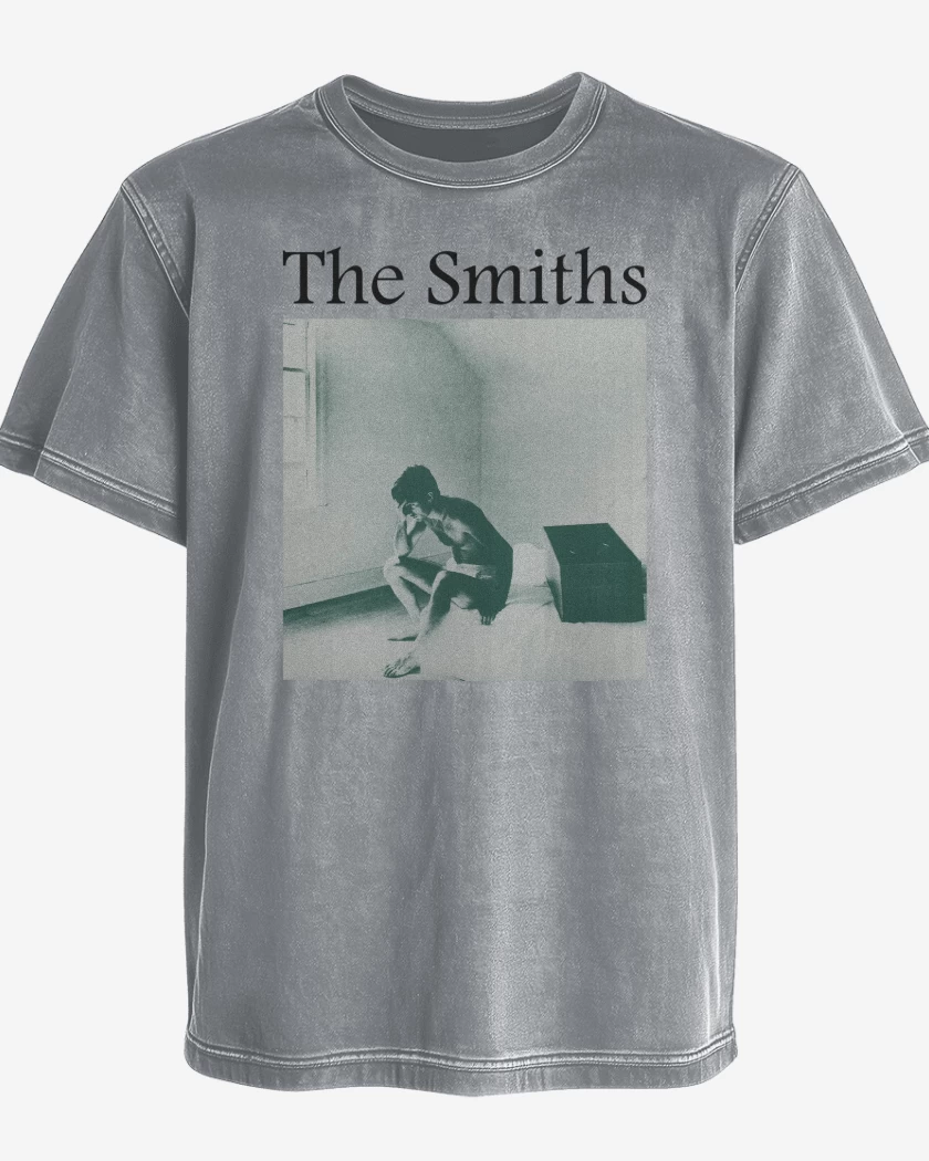 Polera desgastada Gris Melange de The Smiths William