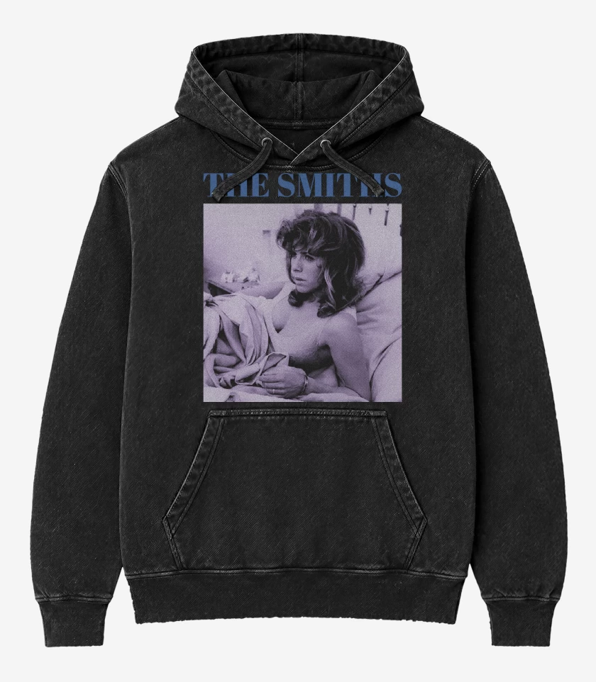Poleron Canguro Acid Wash Negro de The Smiths William It Was
