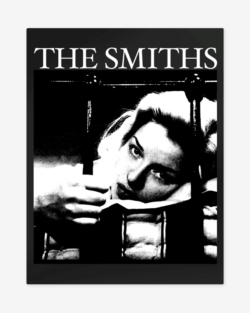 Print metalico Negro de The Smiths Singles
