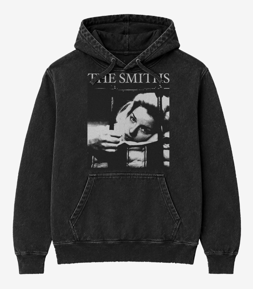 Poleron Canguro Acid Wash Negro de The Smiths Singles