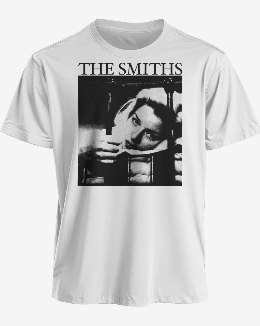Polera premium Blanco de The Smiths Singles v2
