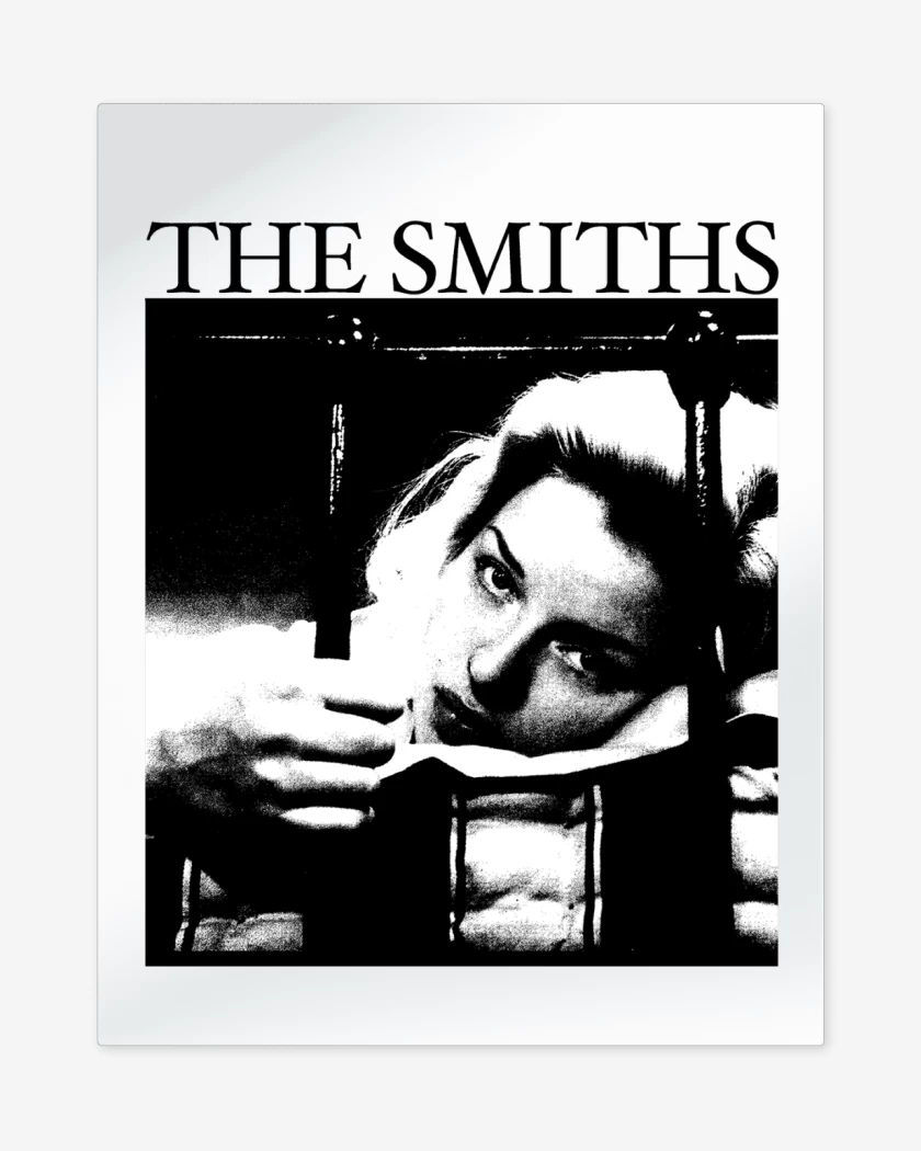 Print metalico Blanco de The Smiths Singles v2
