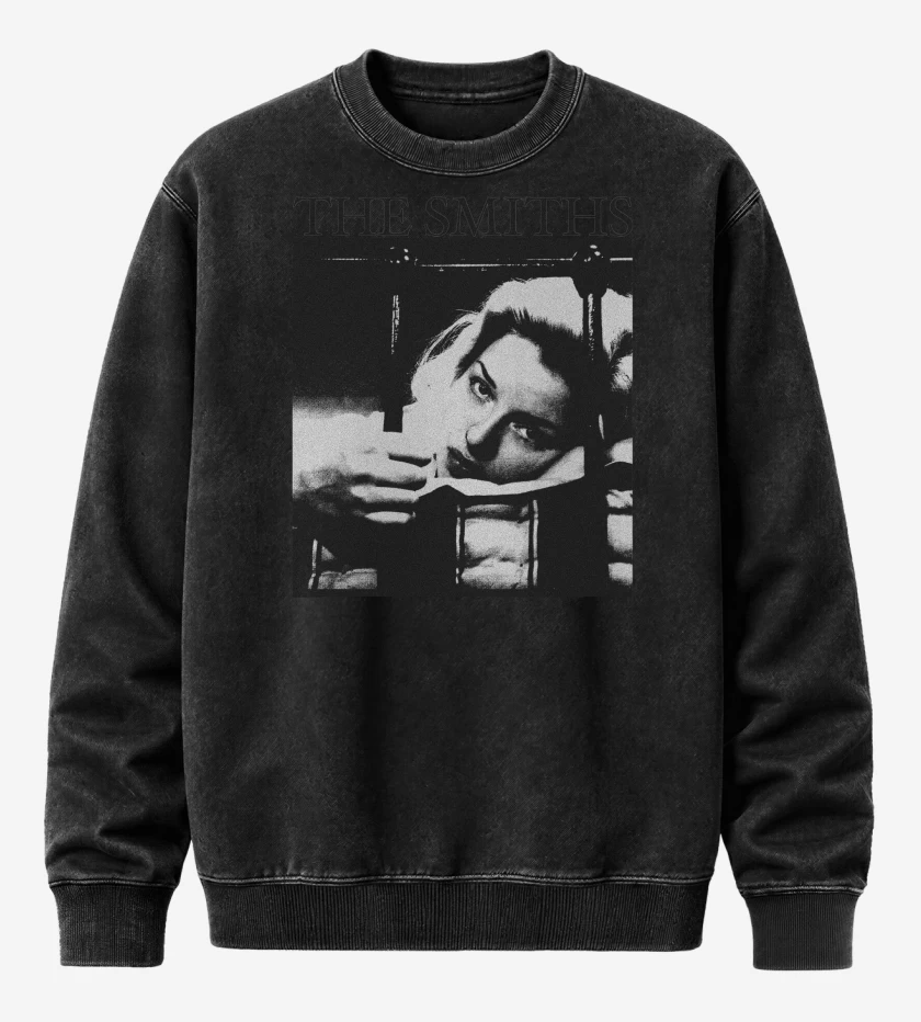 Poleron Polo Acid Wash Negro de The Smiths Singles v2