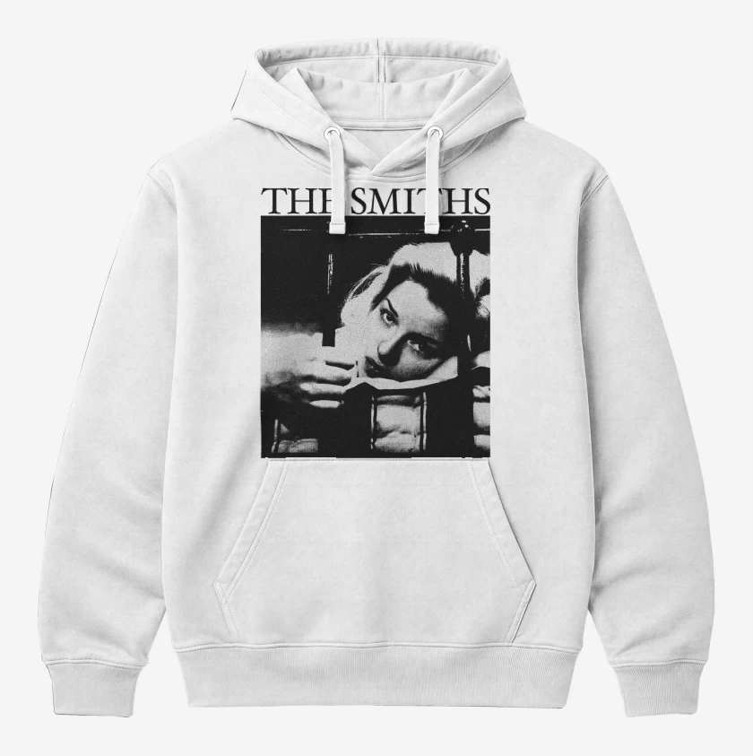 Polerón Canguro Blanco de The Smiths Singles v2