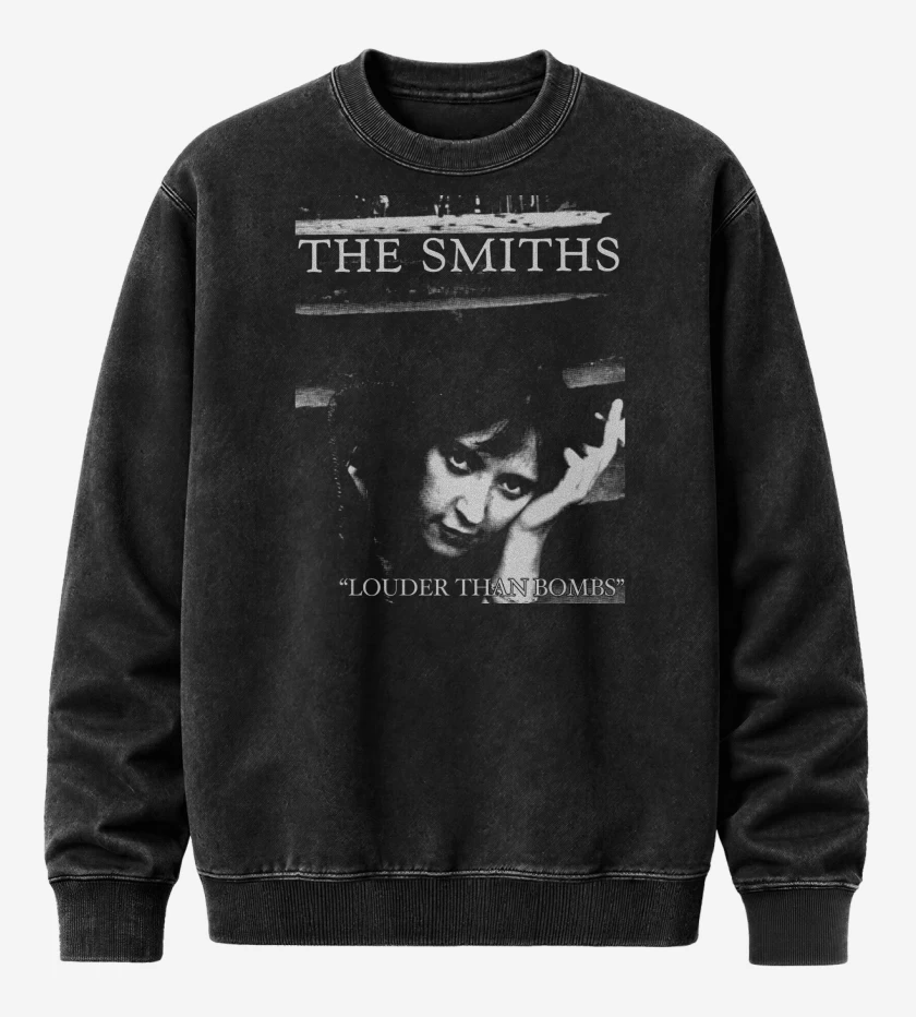 Poleron Polo Acid Wash Negro de The Smiths Louder Than Bombs