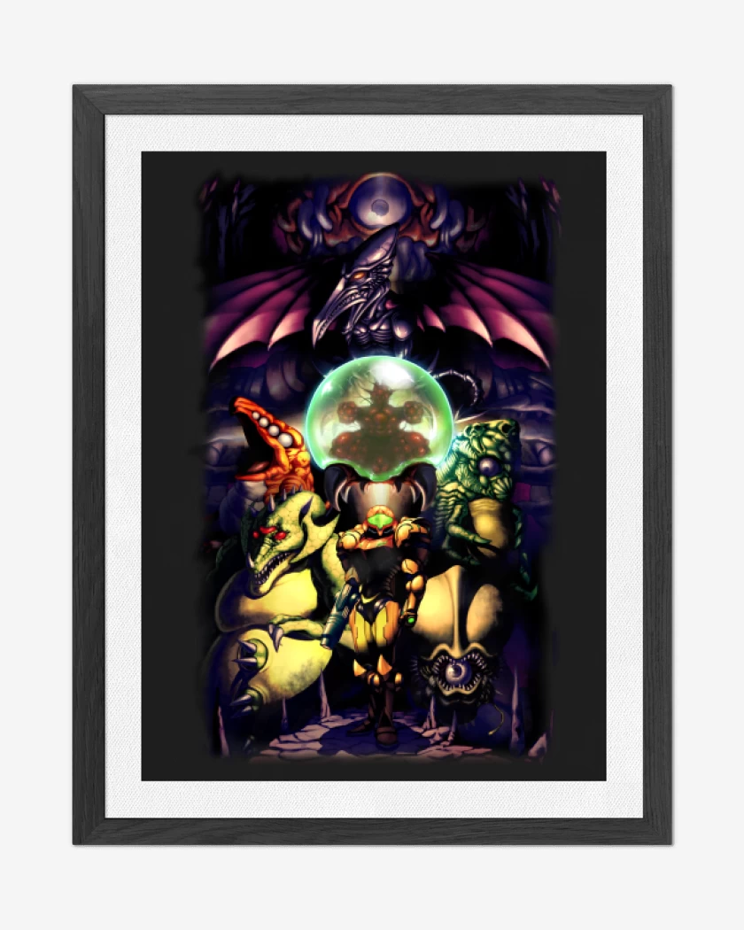 Cuadro decorativo Metroid full color