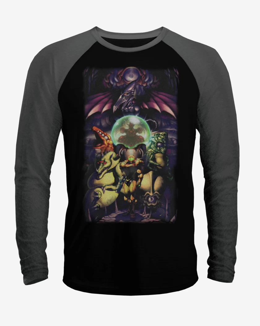 Polera Raglan Metroid full color