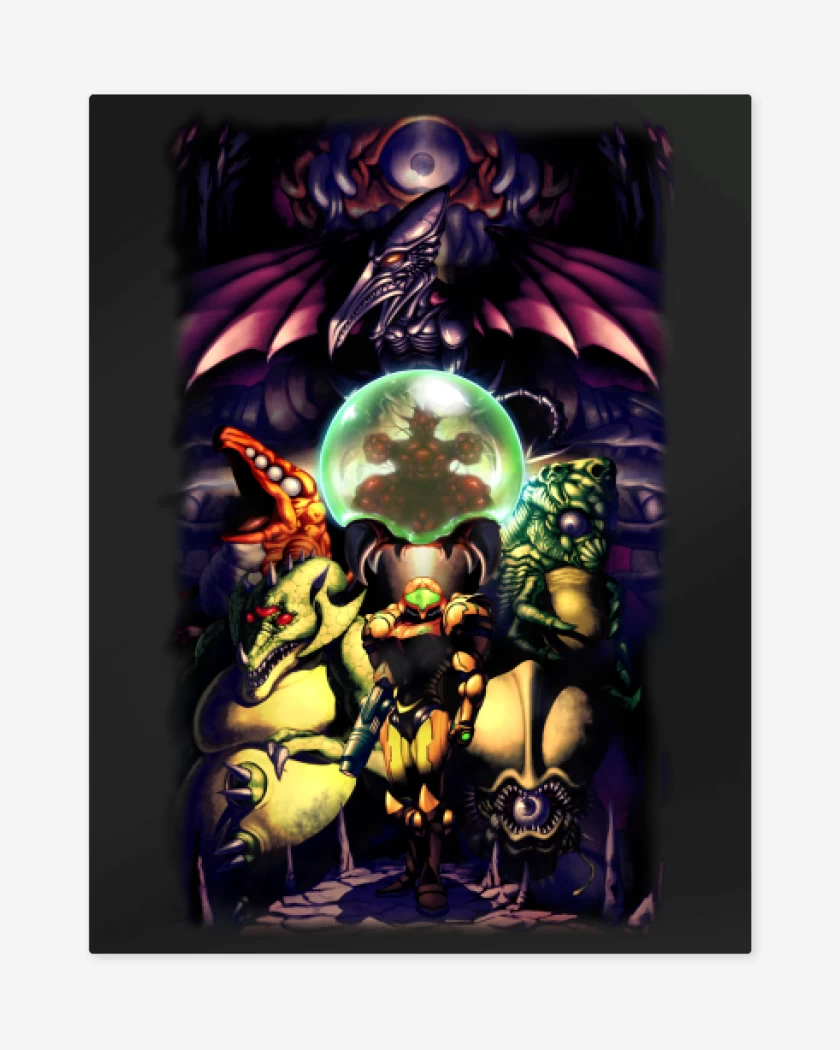 Print metalico Metroid full color