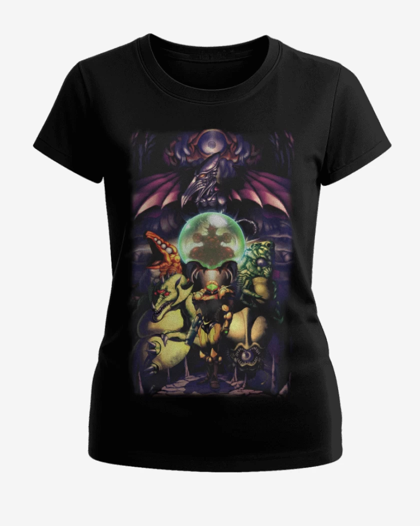 Polera de Mujer Negro de Metroid full color