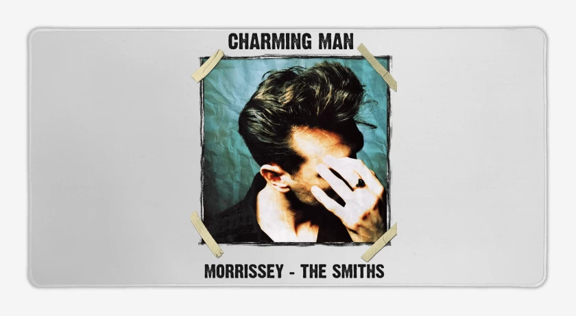Mouse pad Gamer Blanco de Morrissey Charming Man
