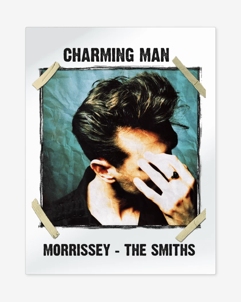 Print metalico Blanco de Morrissey Charming Man