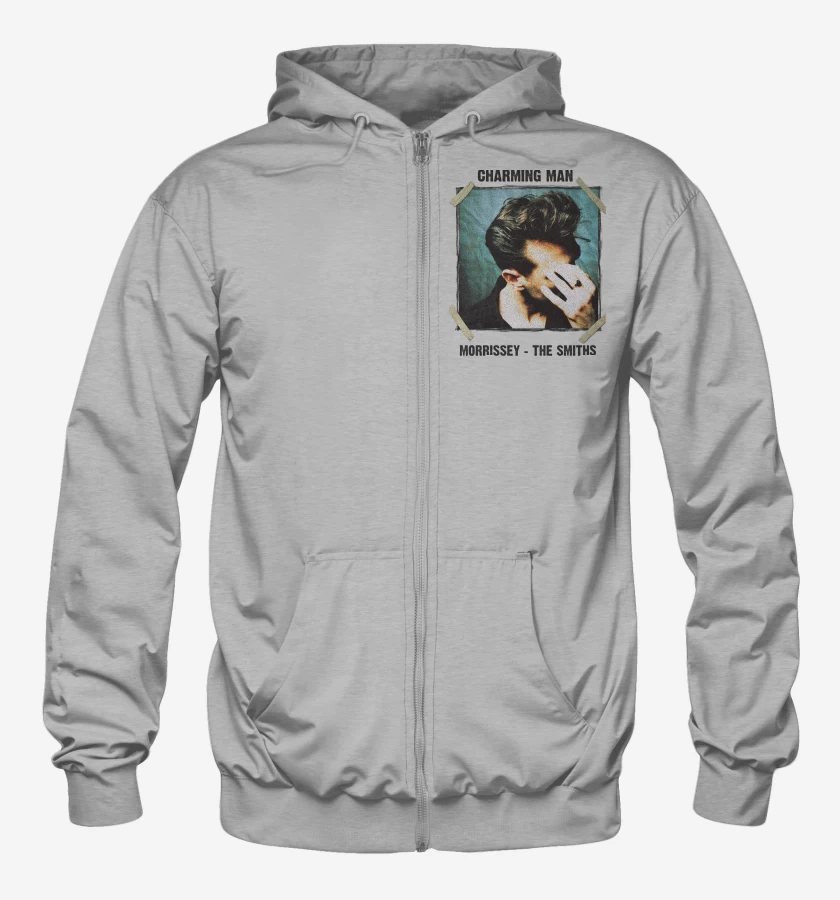 Poleron Canguro con cierre Gris Melange de Morrissey Charming Man