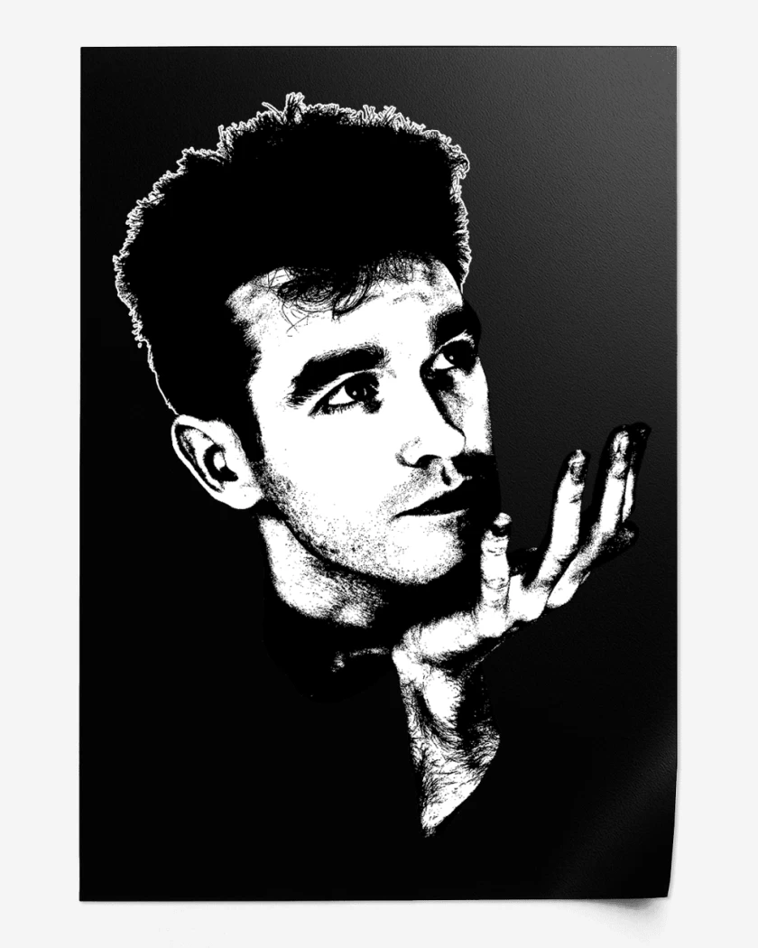 Print Negro de Morrissey Heaven Knows