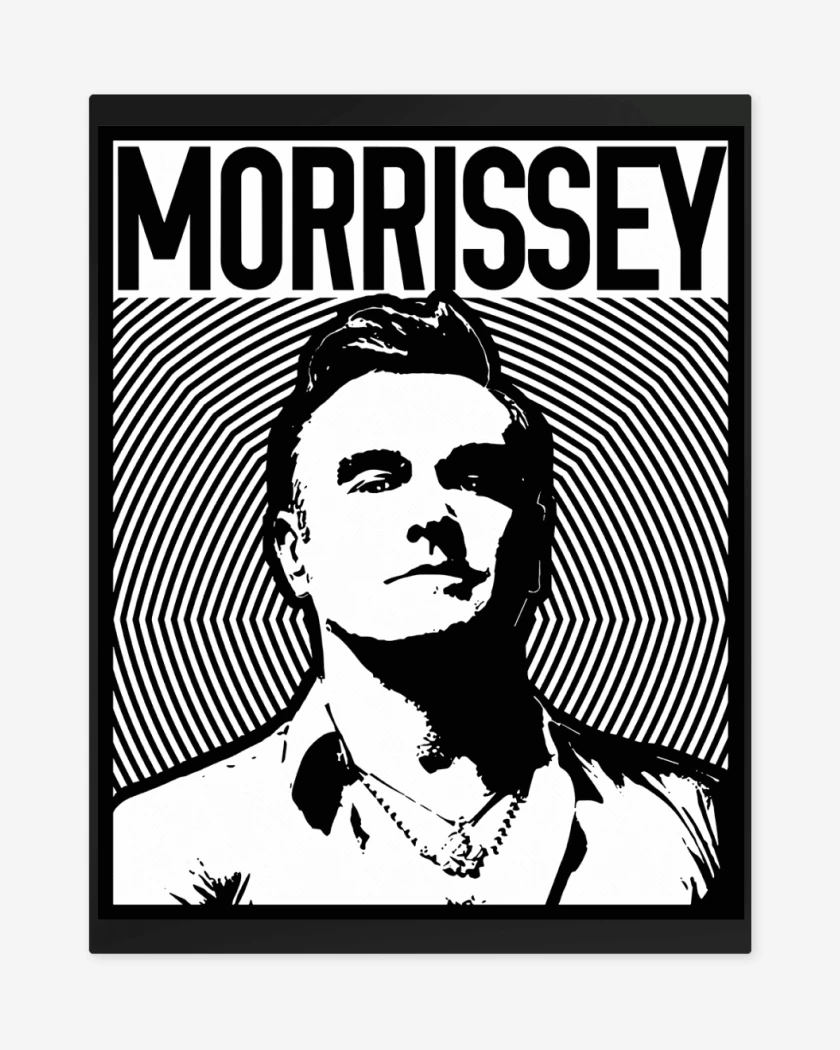 Print metalico Negro de Morrissey