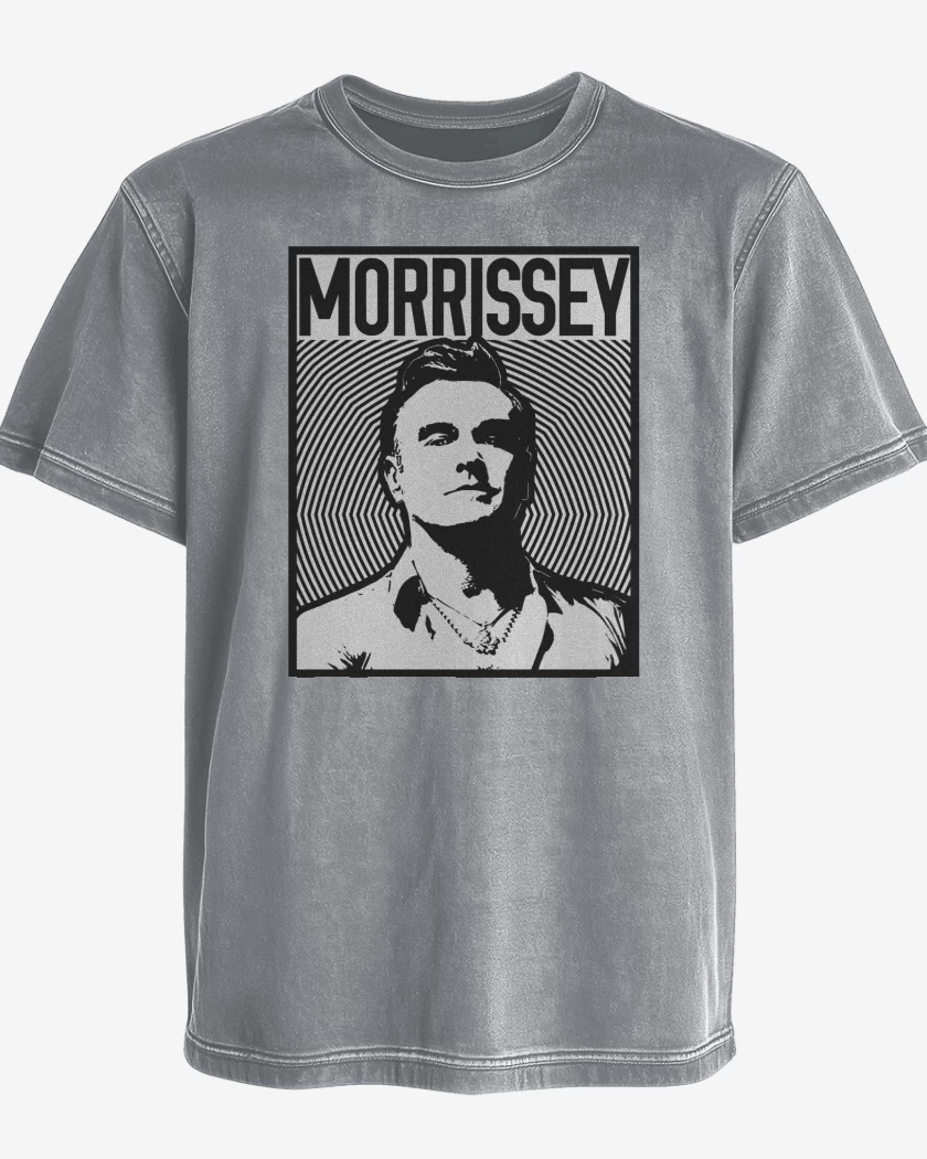 Polera desgastada Gris Melange de Morrissey