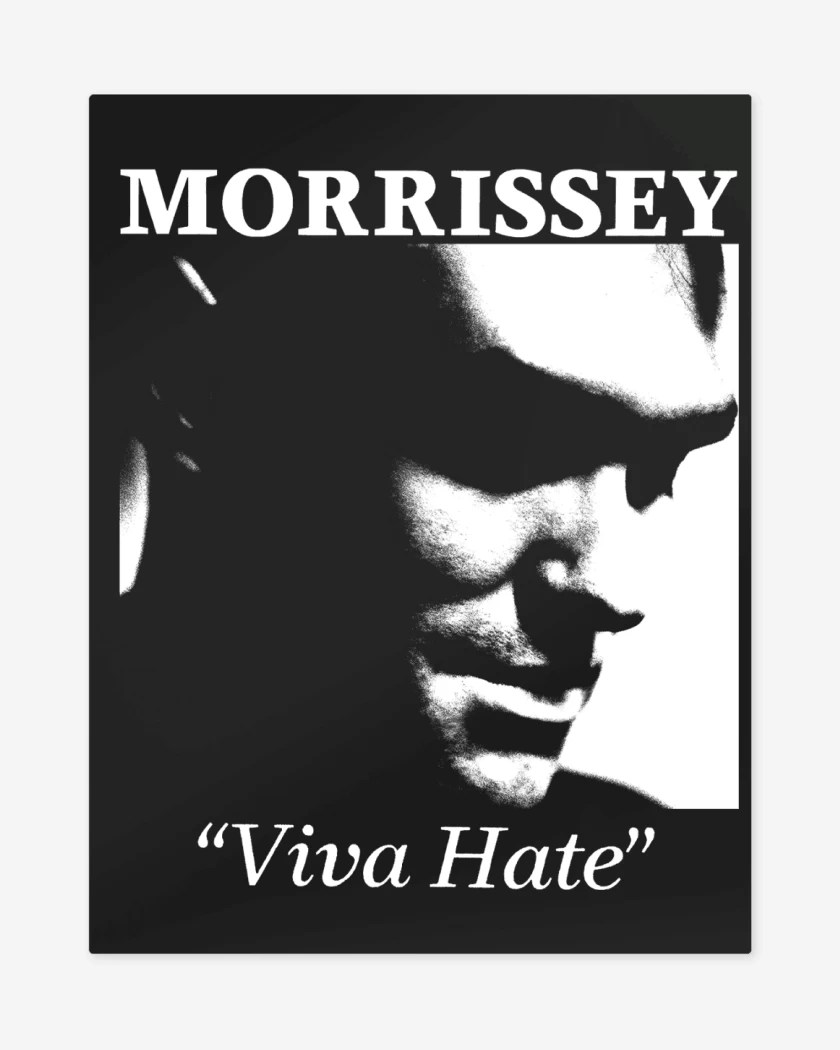 Print metalico Negro de Morrissey Viva Hate