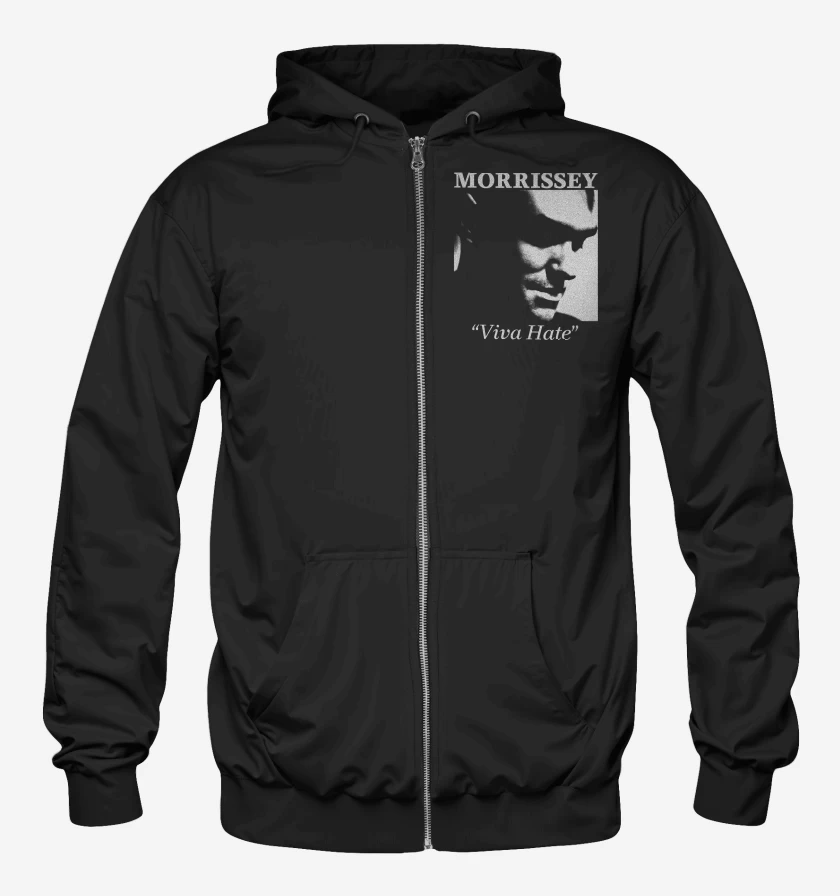 Poleron Canguro con cierre Negro de Morrissey Viva Hate