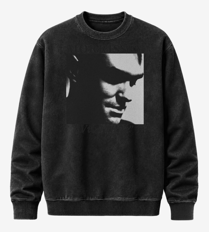 Poleron Polo Acid Wash Negro de Morrissey Viva Hate N