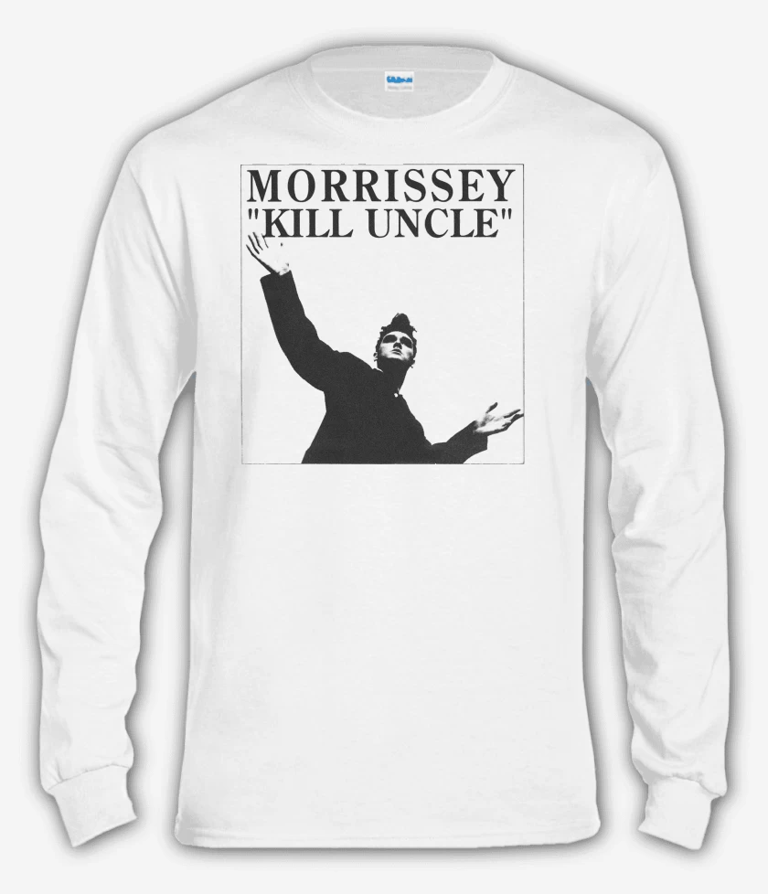 Polera manga larga Blanco de Morrissey Kill Uncle