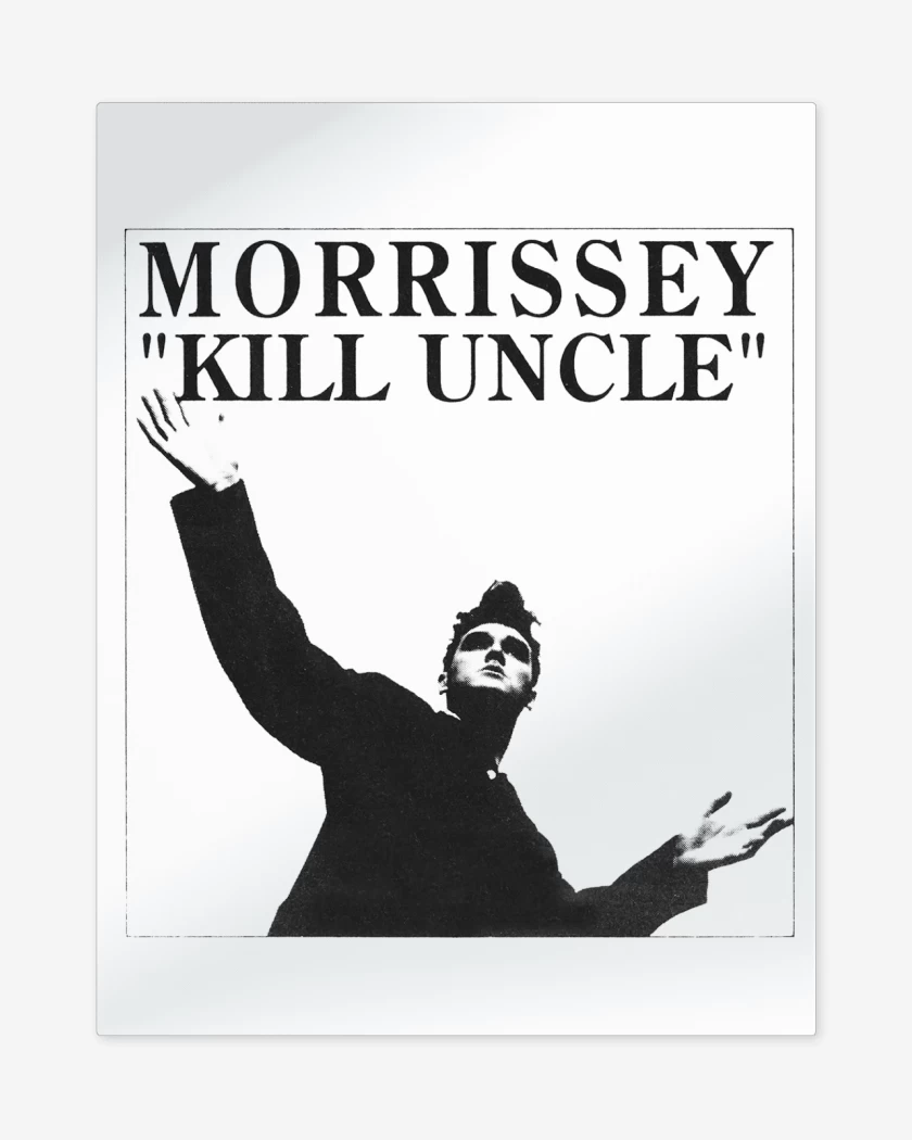 Print metalico Blanco de Morrissey Kill Uncle