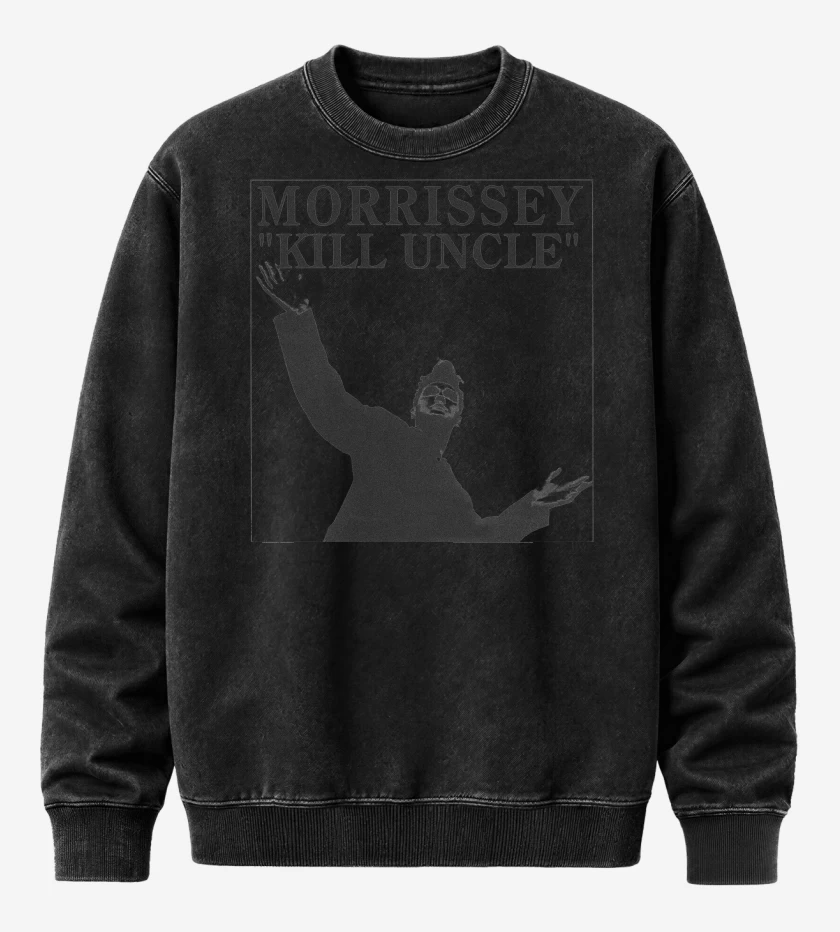 Poleron Polo Acid Wash Negro de Morrissey Kill Uncle