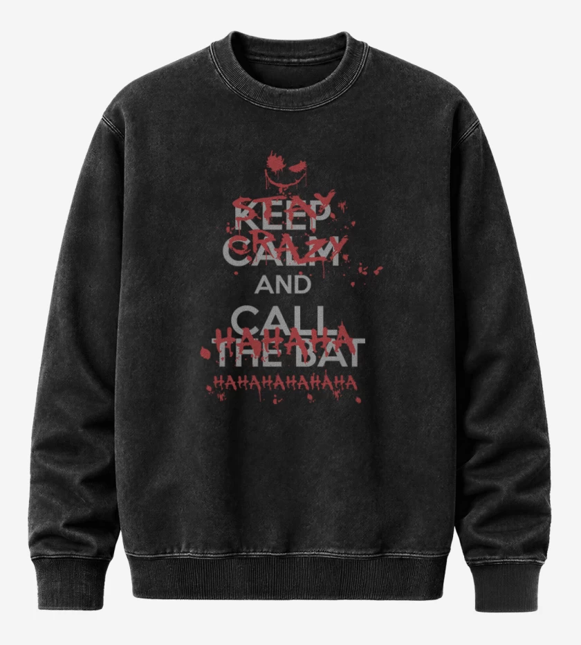 Poleron Polo Acid Wash Negro de Stay crazy