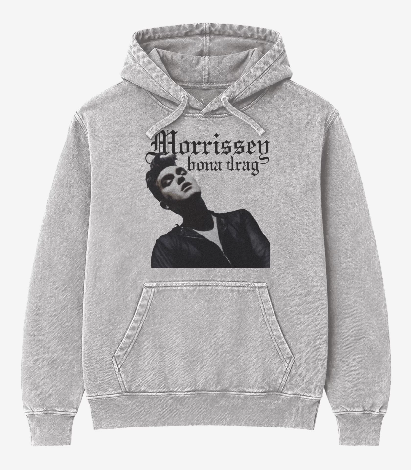 Poleron Canguro Acid Wash Gris Melange de Morrissey Drag