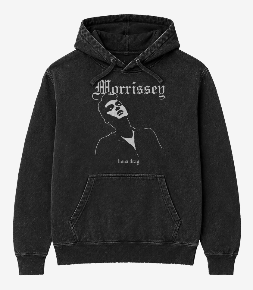 Poleron Canguro Acid Wash Negro de Morrissey Bona DRAG