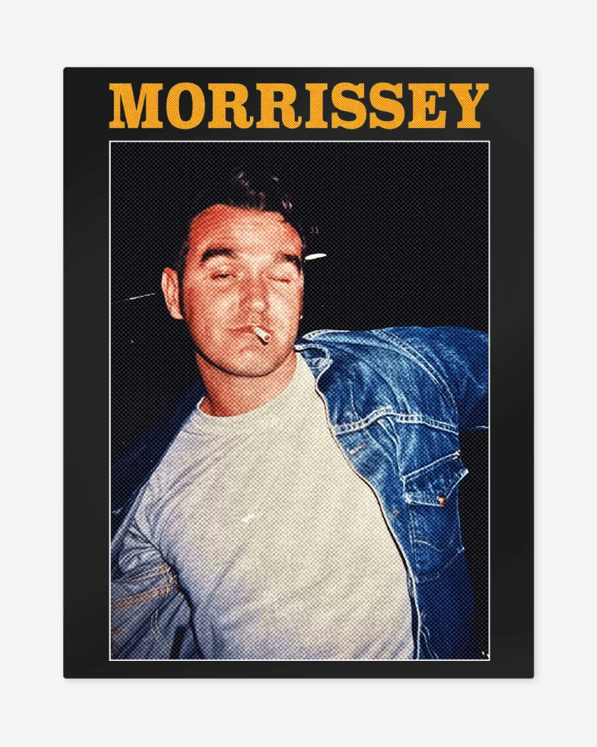 Print metalico Negro de Morrissey Tour 2025