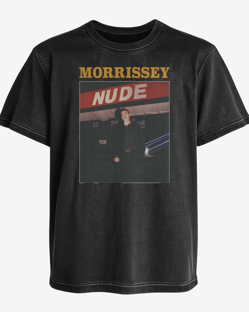 Polera desgastada Negro de Morrissey Live Chile