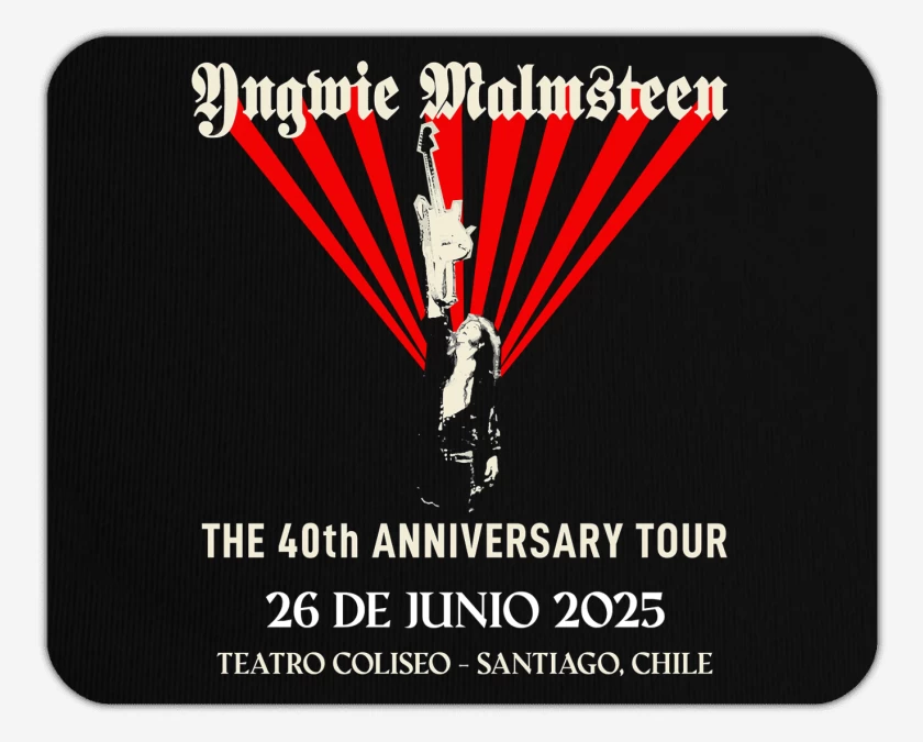 Mousepad Yngwie Malmsteen 40 Aniversario