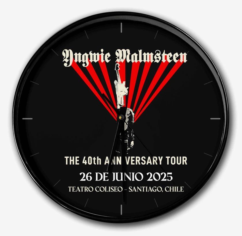 Reloj Negro de Yngwie Malmsteen 40 Aniversario