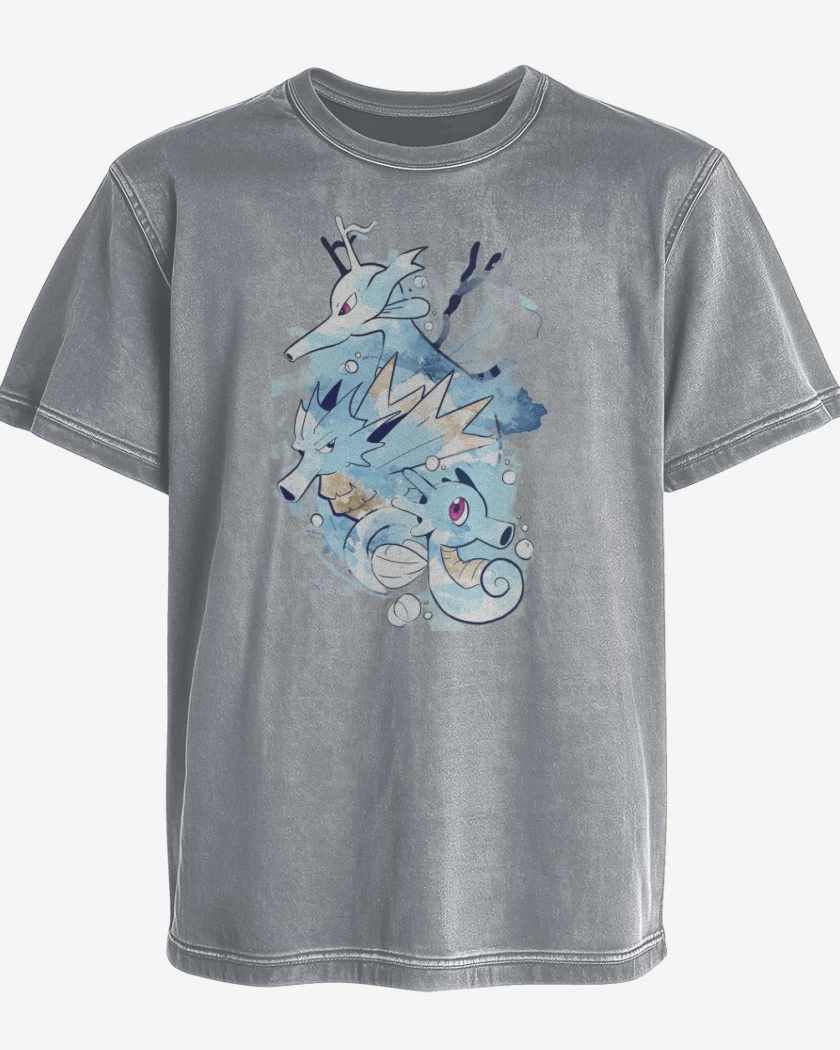 Polera desgastada Gris Melange de Seadra