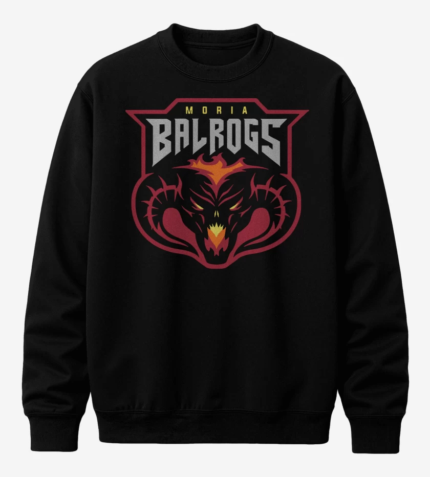 Poleron polo Negro de Balrogs de Moria