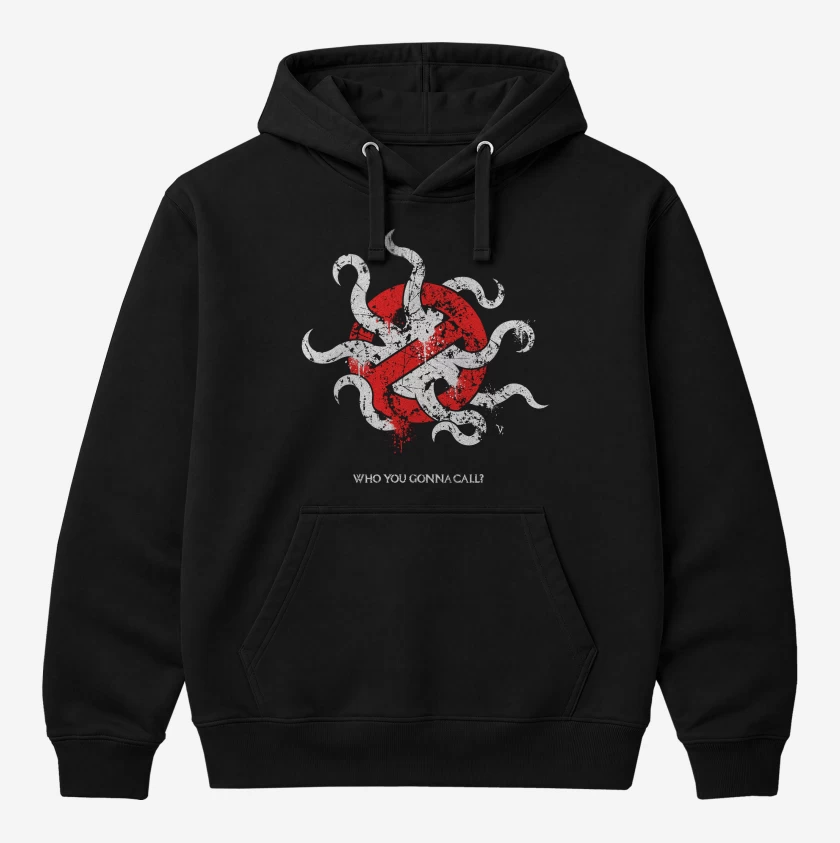 Polerón Canguro Negro de Cazafantasmas Lovecraft