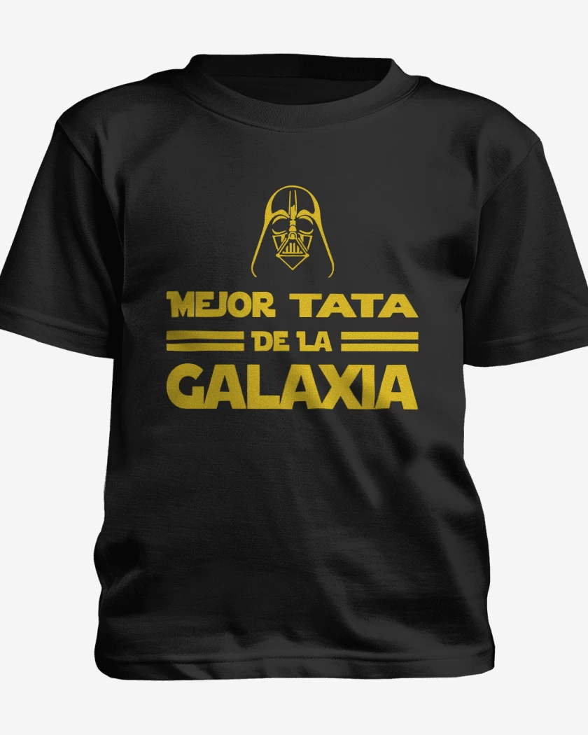 Polera de niño Negro de Mejor Tata de la Galaxia