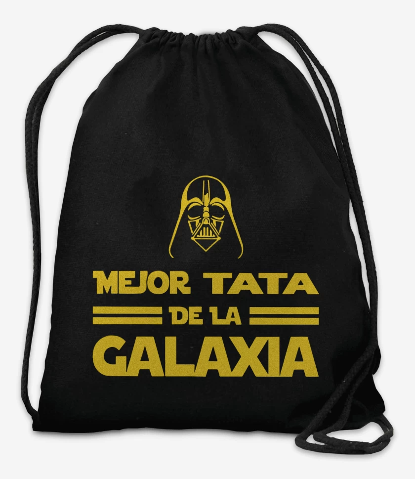 Mochila Negro de Mejor Tata de la Galaxia