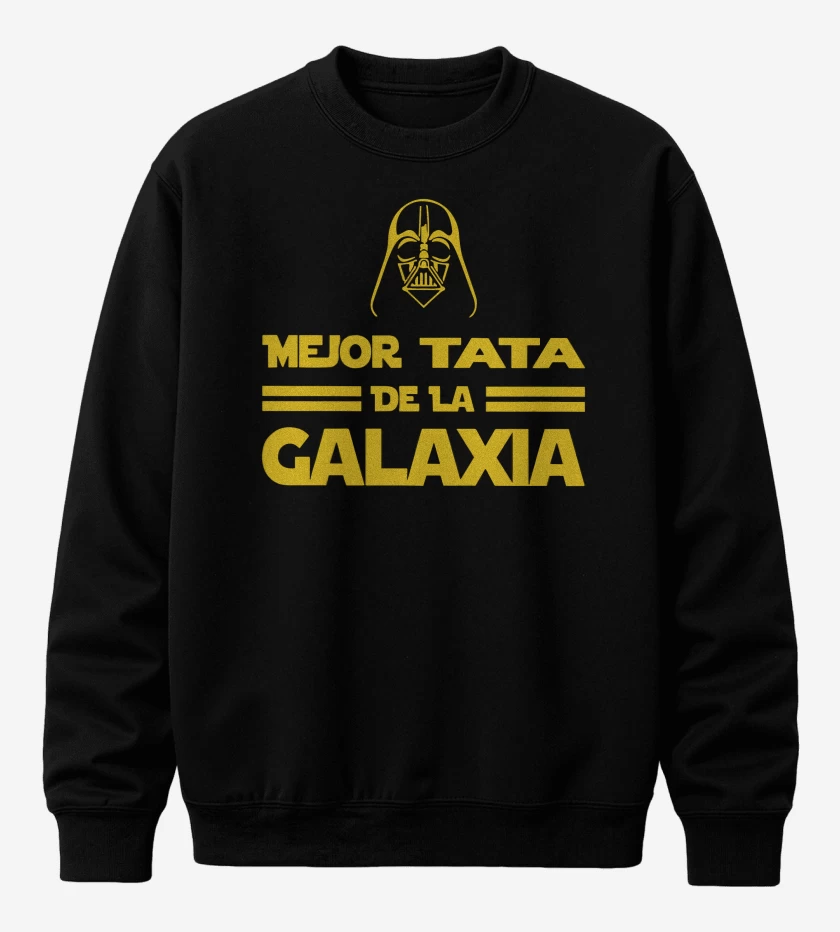 Poleron polo Negro de Mejor Tata de la Galaxia