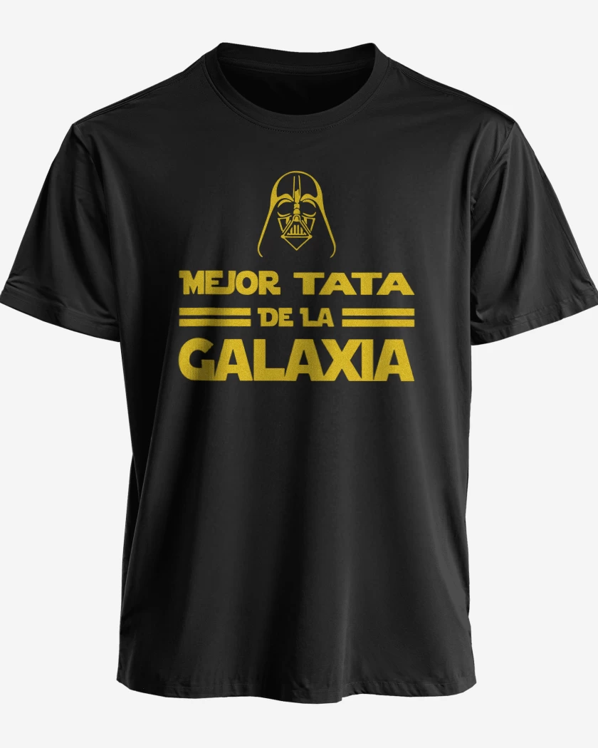 Polera premium Negro de Mejor Tata de la Galaxia