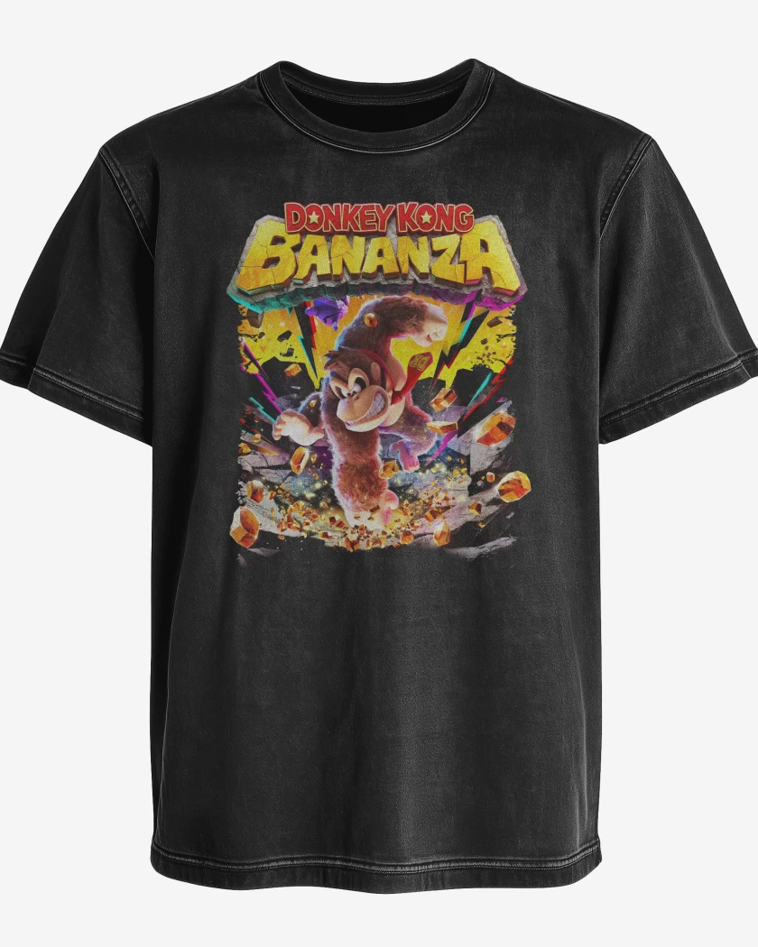 Polera desgastada Donkey Kong Bananza