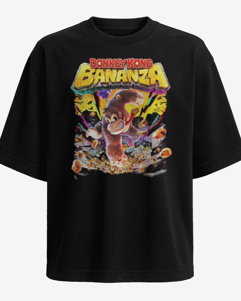 Polera Oversize Donkey Kong Bananza