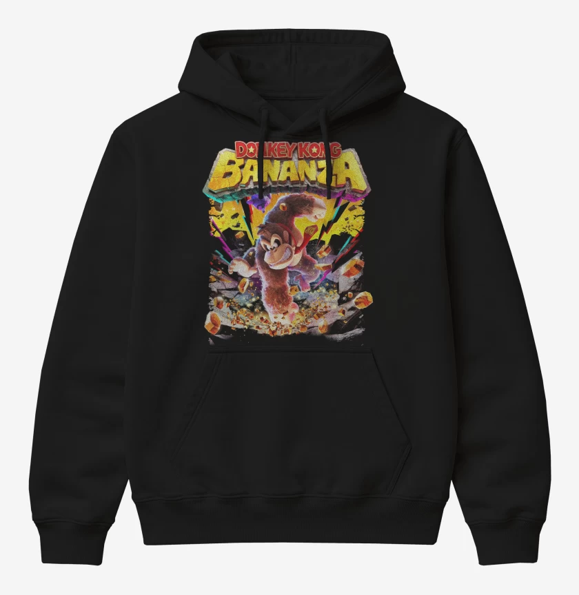 Poleron Canguro básico Donkey Kong Bananza