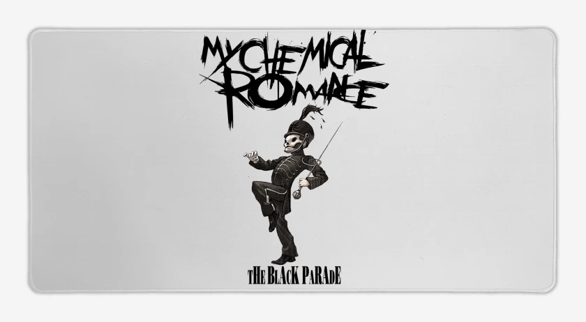 Mouse pad Gamer Blanco de MCR The Black Parade